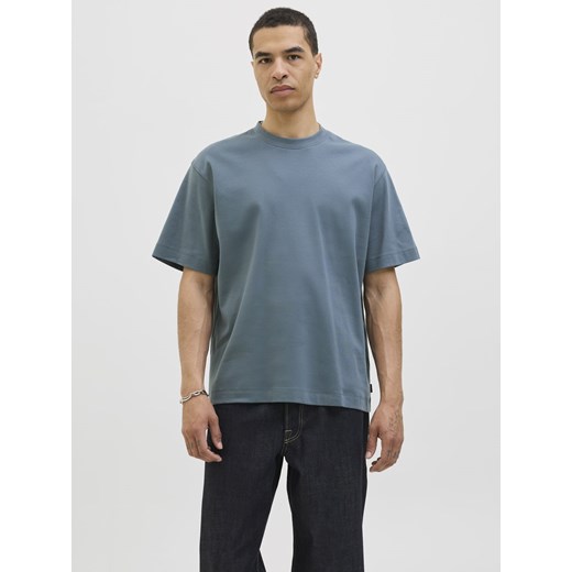 Jack & Jones Koszulka męska - JJEUrban Edge Mężczyźni Bawełna niebieski jednolity ze sklepu vangraaf w kategorii T-shirty męskie - zdjęcie 185466808