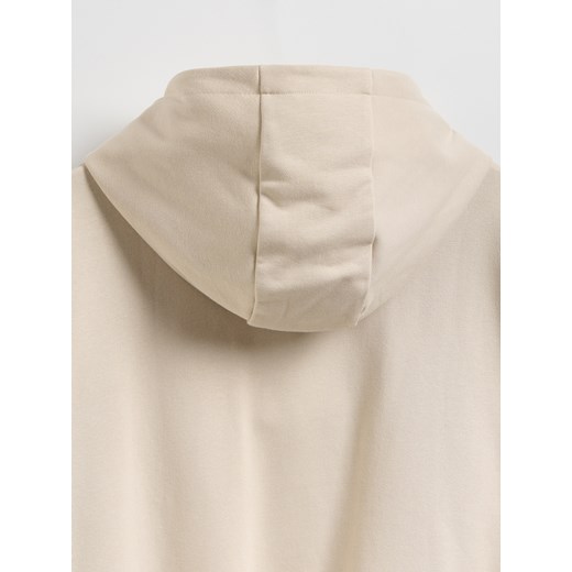 Reserved - Bawełniana bluza z kapturem - beżowy Reserved 164 (13 lat) Reserved