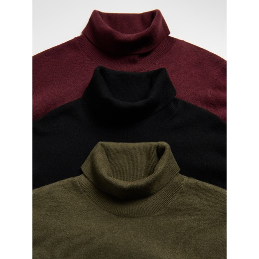 Reserved - Golf z kaszmirem - bordowy Reserved M Reserved