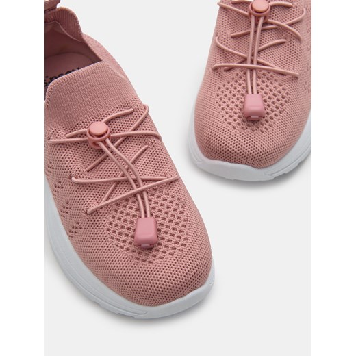 Sinsay - Sneakersy z lekką podeszwą i ściągaczami - różowy Sinsay 30 Sinsay