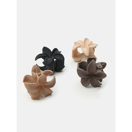 Sinsay - Spinka do włosów w kształcie kwiaty 4 pack - wielobarwny Sinsay One Size Sinsay