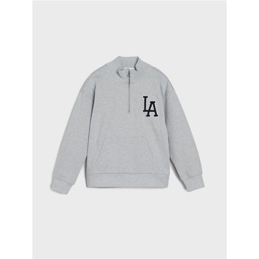 Sinsay - Bluza ze stójką - szary Sinsay 158 (12-13 l) Sinsay