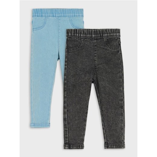 Sinsay - Jeansy z regulowanym pasem 2 pack - szary ze sklepu Sinsay w kategorii Spodnie i półśpiochy - zdjęcie 185468836
