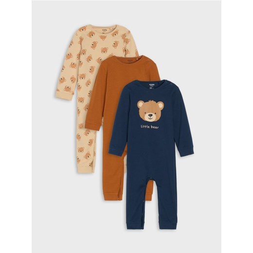 Sinsay - Pajacyki 3 pack - granatowy - id: 622EM-59X - marki Sinsay - 185468967 Sinsay - Pajacyki 3 pack - granatowy ze sklepu Sinsay w kategorii Pajacyki - zdjęcie 185468967