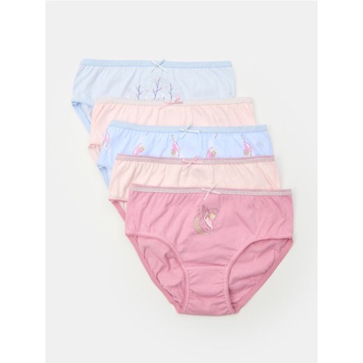 Sinsay - Bawełniane majtki figi 5 pack - wielobarwny Sinsay 86/92 Sinsay
