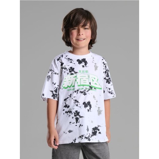 Sinsay - Koszulka z nadrukiem - biały - id: 657DY-00X - marki Sinsay - 185468979 Sinsay - Koszulka z nadrukiem - biały ze sklepu Sinsay w kategorii T-shirty chłopięce - zdjęcie 185468979