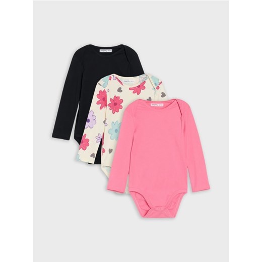 Sinsay - Body 3 pack - kremowy ze sklepu Sinsay w kategorii Odzież dla niemowląt - zdjęcie 185468999