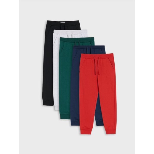 Sinsay - Spodnie dresowe slim 5 pack - szary - id: 756EY-09M - marki Sinsay - 185469015 Sinsay - Spodnie dresowe slim 5 pack - szary ze sklepu Sinsay w kategorii Spodnie dziewczęce - zdjęcie 185469015
