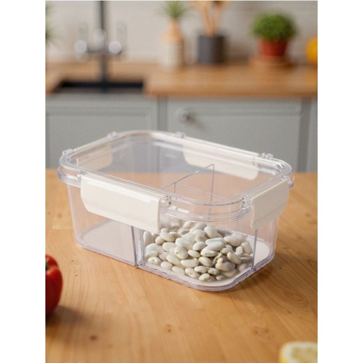 Sinsay - Pojemnik na żywność z przegródkami - clear - id: 959GM-CLR - marki Sinsay - 185469076 Sinsay - Pojemnik na żywność z przegródkami - clear ze sklepu Sinsay w kategorii Pojemniki kuchenne - zdjęcie 185469076