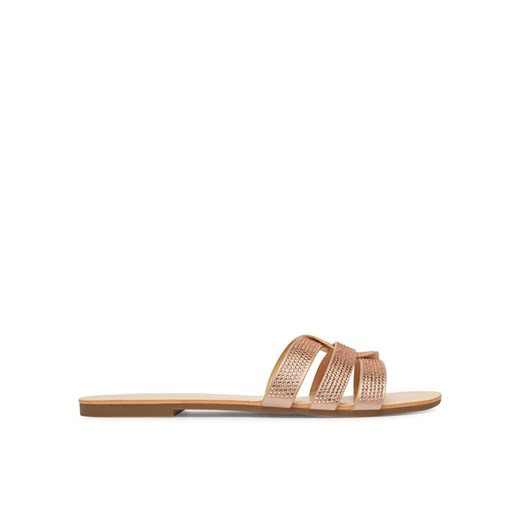 Klapki ONLY Shoes 15340950 Różowe złoto ze sklepu eobuwie.pl w kategorii Klapki damskie - zdjęcie 185469339