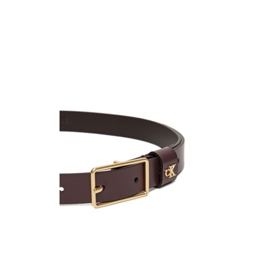 Pasek Damski Calvin Klein Square Buckle Ck Loop 25Mm LV04F7050G Bordowy Calvin Klein 80 eobuwie.pl