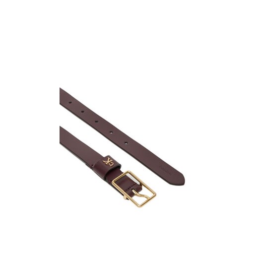 Pasek Damski Calvin Klein Square Buckle Ck Loop 25Mm LV04F7050G Bordowy Calvin Klein 70 eobuwie.pl