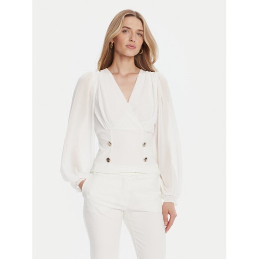 Rinascimento Bluzka CFC0126180003 Biały Regular Fit ze sklepu MODIVO w kategorii Bluzki damskie - zdjęcie 185469597