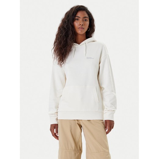 Jack Wolfskin Bluza Essential A63848 Écru Regular Fit ze sklepu MODIVO w kategorii Bluzy damskie - zdjęcie 185469607