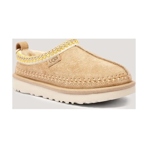 UGG Skórzane mule W TASMAN BIARRITZ | z dodatkiem wełny ze sklepu Gomez Fashion Store w kategorii Klapki damskie - zdjęcie 185470548