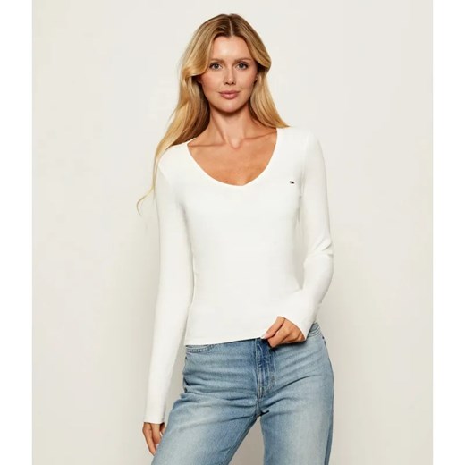 Tommy Jeans Bluzka ESSENTIAL | Slim Fit ze sklepu Gomez Fashion Store w kategorii Bluzki damskie - zdjęcie 185470659