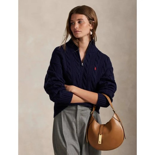 POLO RALPH LAUREN Wełniany półgolf | Relaxed fit | z dodatkiem kaszmiru ze sklepu Gomez Fashion Store w kategorii Swetry damskie - zdjęcie 185470729