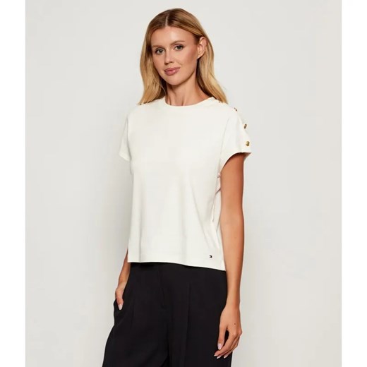 Tommy Hilfiger T-shirt | Regular Fit ze sklepu Gomez Fashion Store w kategorii Bluzki damskie - zdjęcie 185471969