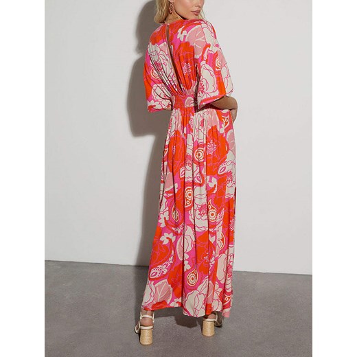 LA Angels Sukienka w kolorze koralowo-kremowym La Angels S Limango Polska wyprzedaż