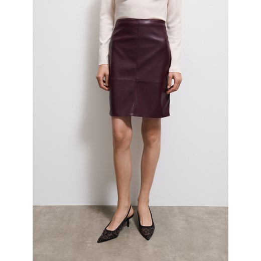 Mohito - Ołówkowa spódnica mini - kasztanowy Mohito 40 Mohito