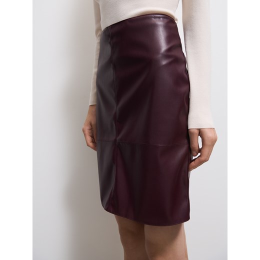 Mohito - Ołówkowa spódnica mini - kasztanowy Mohito 42 Mohito