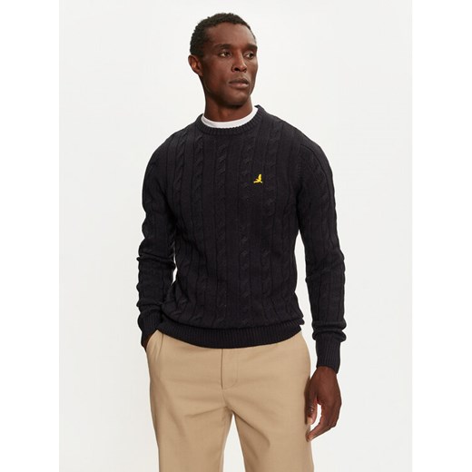 Brave Soul Sweter MK-162ALLIANCE Granatowy Regular Fit ze sklepu MODIVO w kategorii Swetry męskie - zdjęcie 185473446