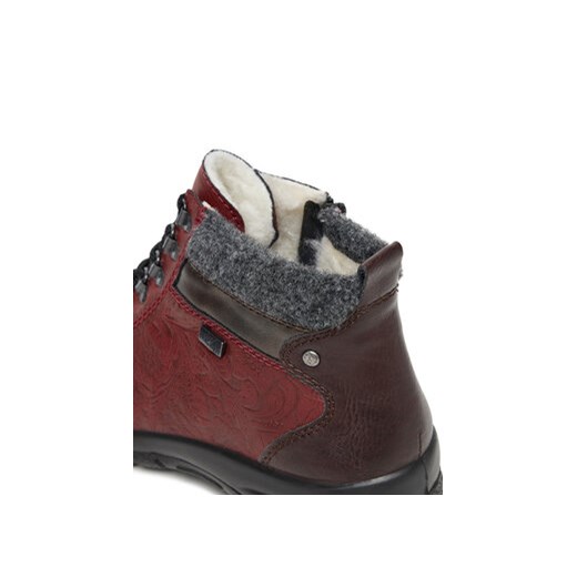 Rieker Botki CEO-L7144-35 Bordowy Rieker 37 MODIVO
