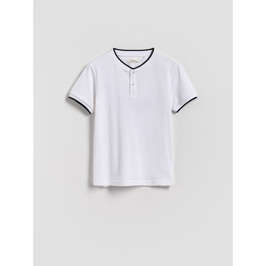 Reserved - Koszulka polo - biały ze sklepu Reserved w kategorii T-shirty chłopięce - zdjęcie 185474175