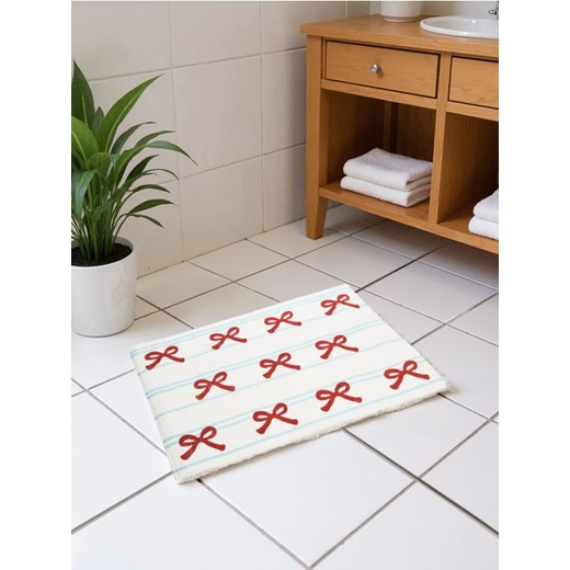 Sinsay - Mata łazienkowa w kokardki - błękitny ze sklepu Sinsay w kategorii Dywaniki łazienkowe - zdjęcie 185479105