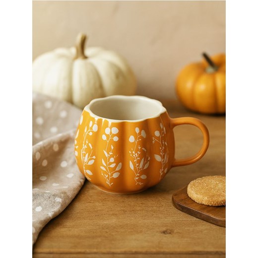 Sinsay - Kubek z nadrukiem - pomarańczowy ze sklepu Sinsay w kategorii Kubki - zdjęcie 185479175