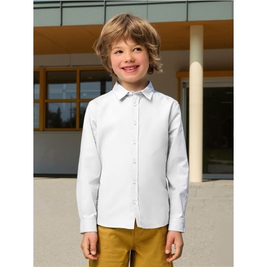 Sinsay - Klasyczna koszula z bawełny - biały Sinsay 98 (2-3 l) Sinsay