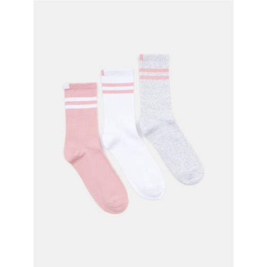 Sinsay - Skarpetki w paski 3 pack - wielobarwny ze sklepu Sinsay w kategorii Skarpetki damskie - zdjęcie 185479199
