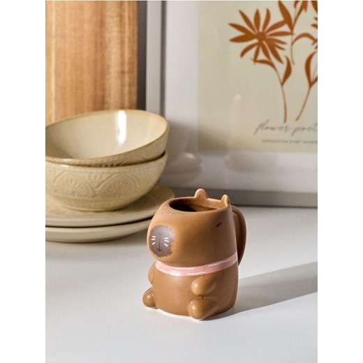 Sinsay - Ceramiczny kubek kapibara - wielobarwny ze sklepu Sinsay w kategorii Kubki - zdjęcie 185479516