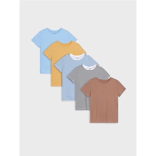 Sinsay - Koszulki 5 pack - żółty ze sklepu Sinsay w kategorii T-shirty chłopięce - zdjęcie 185479669