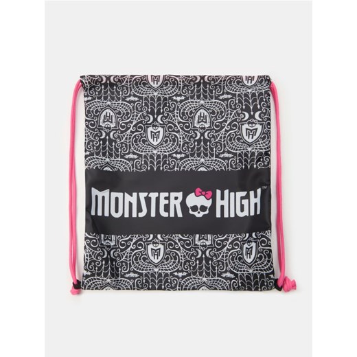 Sinsay - Plecak worek Monster High - czarny - id: 895DS-99X - marki Sinsay - 185479726 Sinsay - Plecak worek Monster High - czarny ze sklepu Sinsay w kategorii Plecaki dla dzieci - zdjęcie 185479726