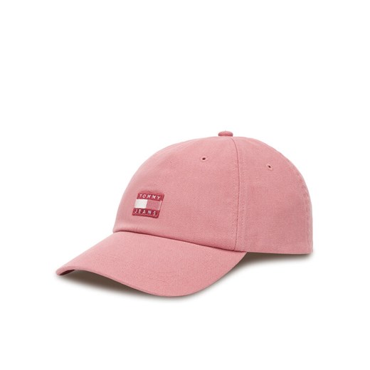 Tommy Jeans Czapka z daszkiem Heritage AW0AW17580 Różowy ze sklepu MODIVO w kategorii Czapki z daszkiem damskie - zdjęcie 185480415