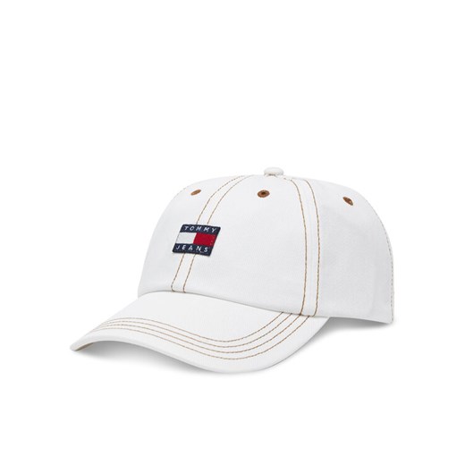 Tommy Jeans Czapka z daszkiem Heritage AW0AW17572 Écru ze sklepu MODIVO w kategorii Czapki z daszkiem damskie - zdjęcie 185480469