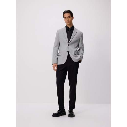 Reserved - Marynarka slim fit - jasnoszary ze sklepu Reserved w kategorii Marynarki męskie - zdjęcie 185481155