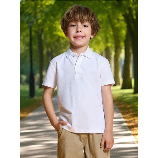 Sinsay - Koszulka polo - biały ze sklepu Sinsay w kategorii T-shirty chłopięce - zdjęcie 185482468