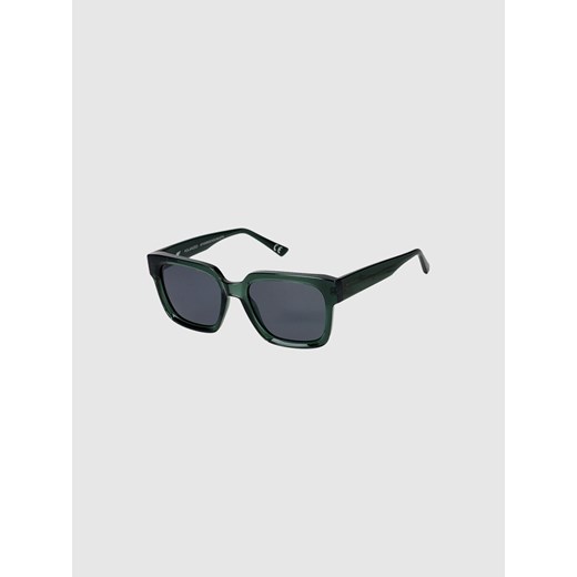 Okulary przeciwsłoneczne z polaryzacją 4F 4FWMM00ASUNU074 - zielone ze sklepu Sportstylestory.com w kategorii Okulary przeciwsłoneczne damskie - zdjęcie 185483039