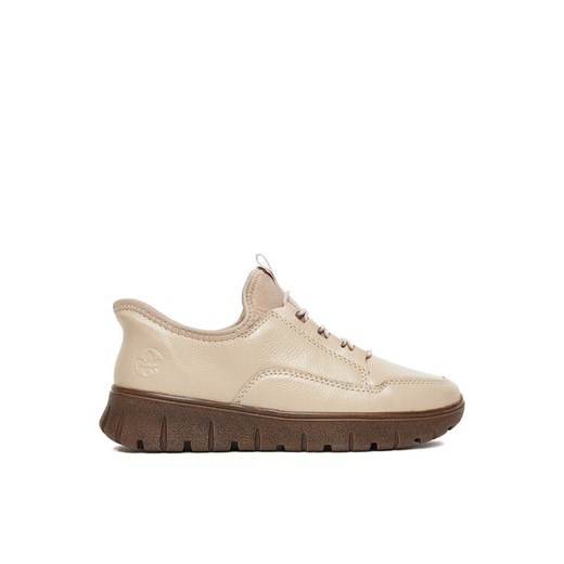 Sneakersy Rieker N1357-60 Beżowy ze sklepu eobuwie.pl w kategorii Buty sportowe damskie - zdjęcie 185483109