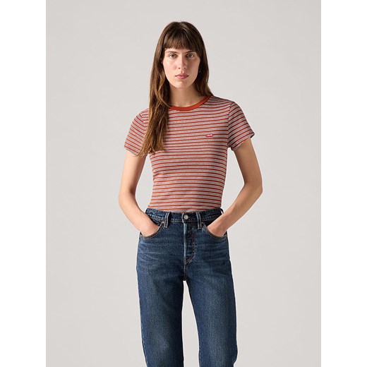 Levi&apos;s Koszulka w kolorze czerwono-białym ze sklepu Limango Polska w kategorii Bluzki damskie - zdjęcie 185483675