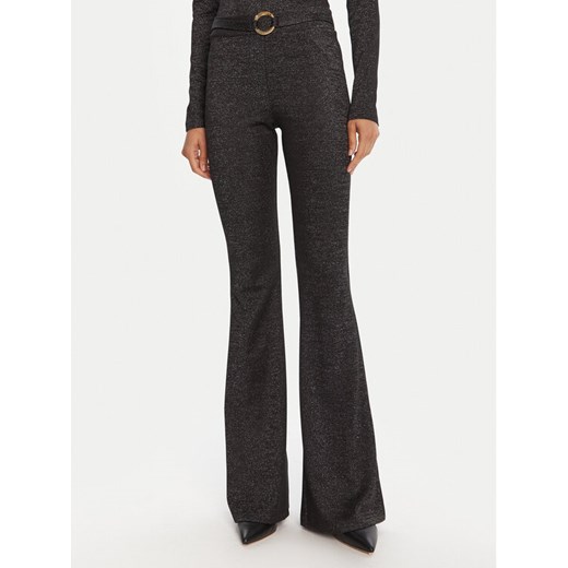 Just Cavalli Spodnie materiałowe 79PAC101 J0251 Czarny Flare Fit ze sklepu MODIVO w kategorii Spodnie damskie - zdjęcie 185483999
