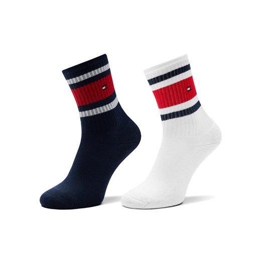 Tommy Hilfiger Zestaw 2 par wysokich skarpet dziecięcych 701229942 Granatowy ze sklepu MODIVO w kategorii Skarpetki dziecięce - zdjęcie 185484017