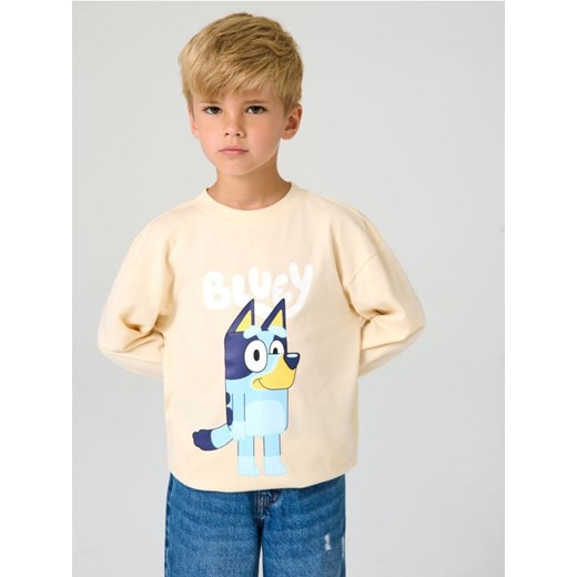 Sinsay - Koszulka z długimi rękawami Bluey - kremowy ze sklepu Sinsay w kategorii T-shirty chłopięce - zdjęcie 185486468
