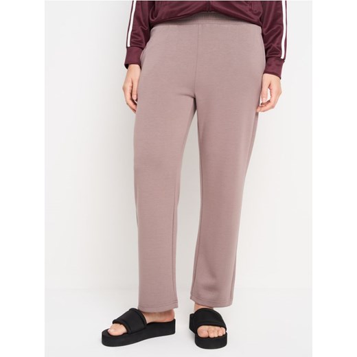 Sinsay - Spodnie z dzianiny soft touch - brązowy ze sklepu Sinsay w kategorii Spodnie damskie - zdjęcie 185486476