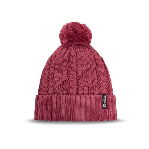 Jack Wolfskin Czapka Pompom 1905092 Fioletowy ze sklepu MODIVO w kategorii Czapki zimowe damskie - zdjęcie 185486758