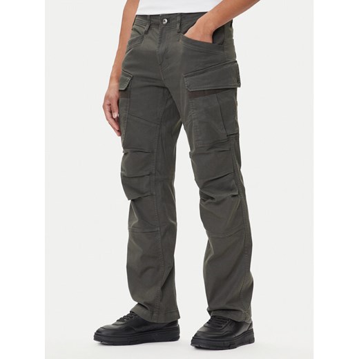 G-Star Raw Spodnie materiałowe 3D D26950-C106 Szary Straight Fit ze sklepu MODIVO w kategorii Spodnie męskie - zdjęcie 185486798