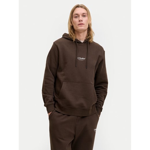 Jack&Jones Bluza Soho 12278789 Brązowy Relaxed Fit ze sklepu MODIVO w kategorii Bluzy męskie - zdjęcie 185486889