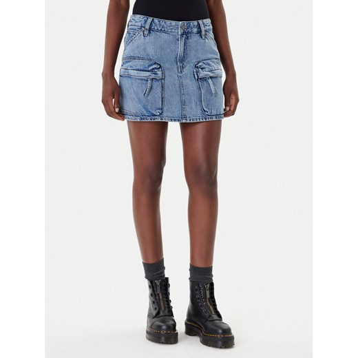 G-Star Raw Spódnica jeansowa D27703-D536 Niebieski Regular Fit ze sklepu MODIVO w kategorii Spódnice - zdjęcie 185486905